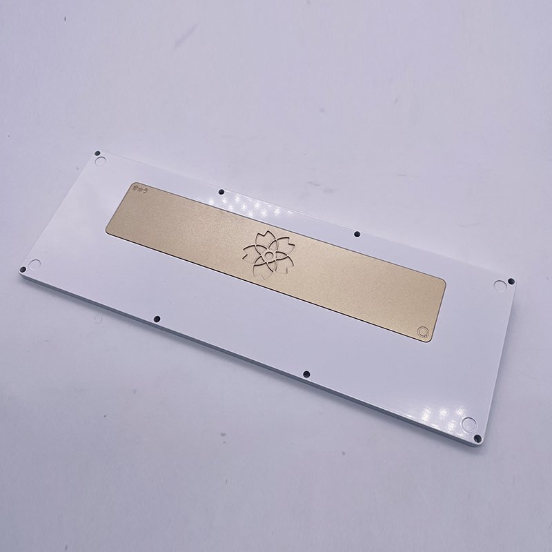 CNC Milling Service 60%65% Aluminium Keyboard case Custom Cnc Machining Aluminum Mechanical Keyboard case with Blue Anodizing
