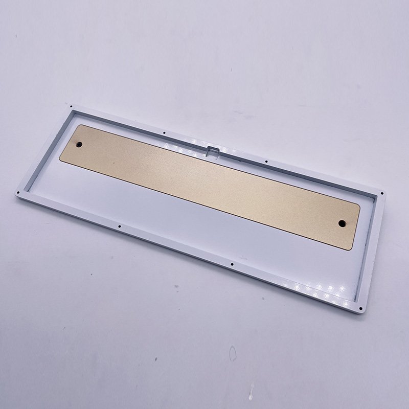 CNC Milling Service 60%65% Aluminium Keyboard case Custom Cnc Machining Aluminum Mechanical Keyboard case with Blue Anodizing