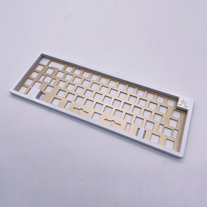 CNC Milling Service 60%65% Aluminium Keyboard case Custom Cnc Machining Aluminum Mechanical Keyboard case with Blue Anodizing