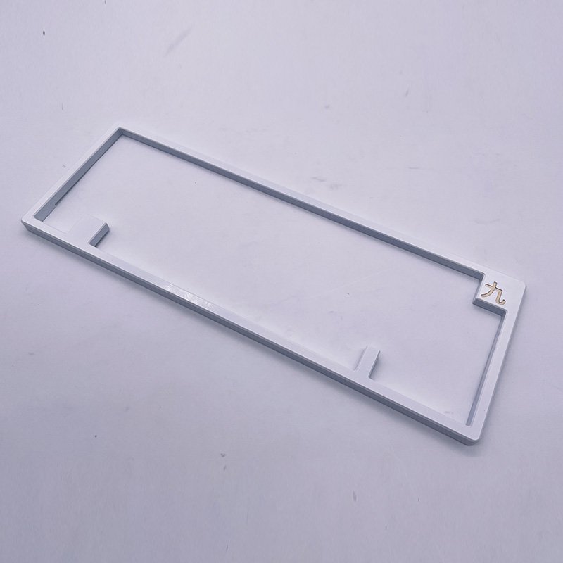 CNC Milling Service 60%65% Aluminium Keyboard case Custom Cnc Machining Aluminum Mechanical Keyboard case with Blue Anodizing