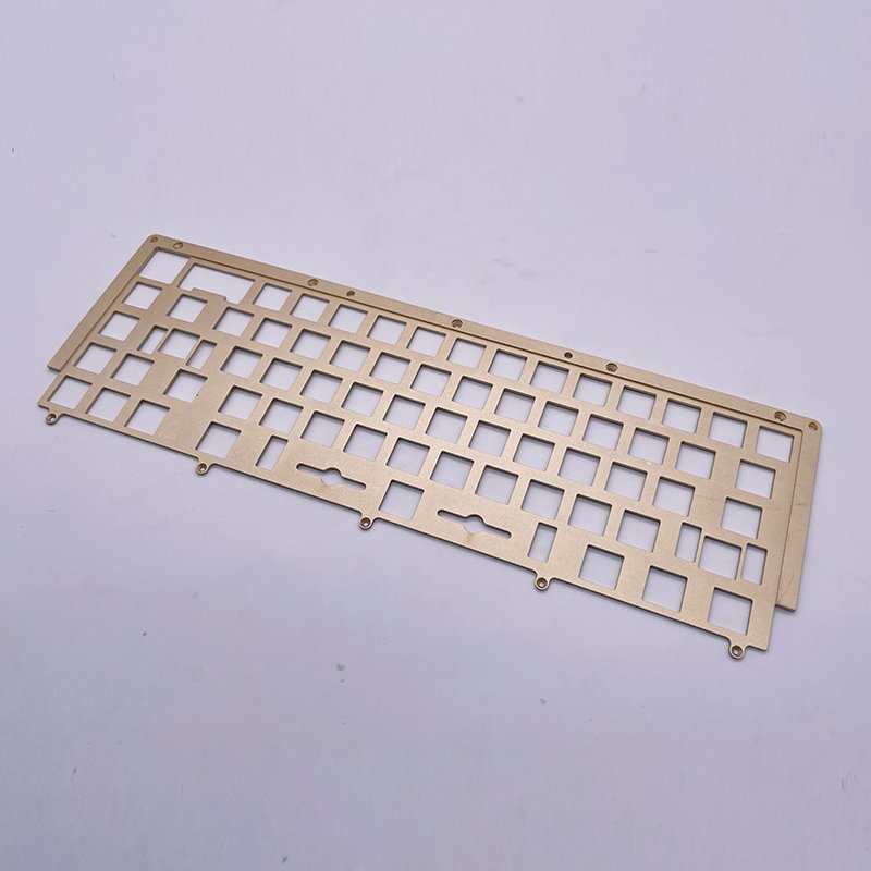 CNC Milling Service 60%65% Aluminium Keyboard case Custom Cnc Machining Aluminum Mechanical Keyboard case with Blue Anodizing