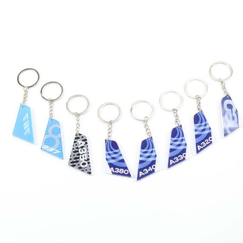 Custom Airplane Tail Keychain, Boeing-Themed Pilot Gift, Aviation Logbook Accessory for Flight Lovers