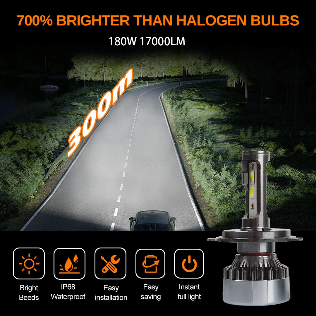 NEW Auto Accessories Car Headlight Led 9005 H4 H11 H7 Led Headlight Bulb Car H4 Led Headlight Auto Led Light