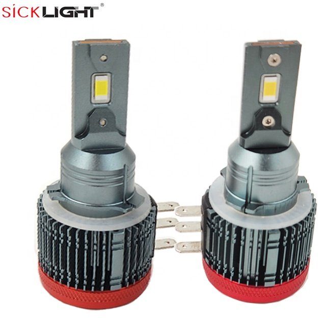 Super LED Headlight H15 DRL/High Beam Decodable High Lumen 7800LM for MAZDA AUDI