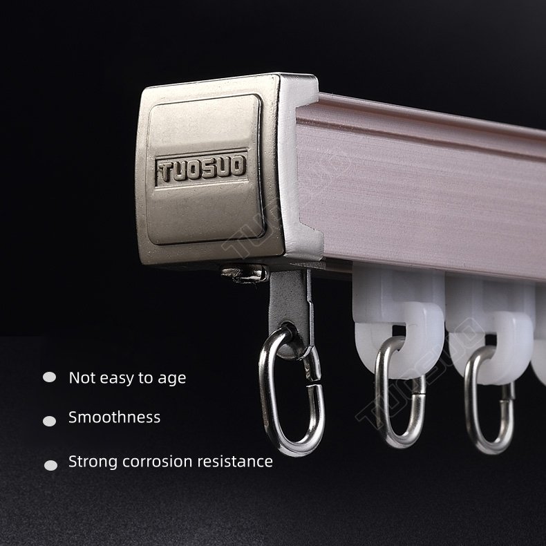 Wholesale Heavy-Duty 6m Aluminum Double Curtain Track Set for Home Blind Decoration
