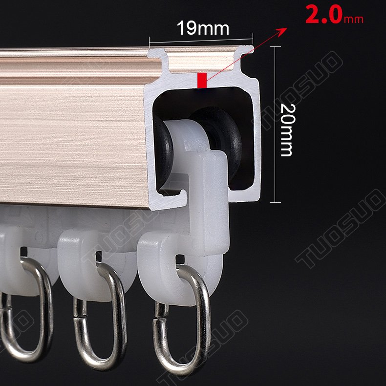 Wholesale Heavy-Duty 6m Aluminum Double Curtain Track Set for Home Blind Decoration