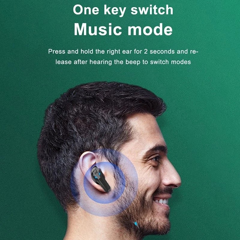 G18 Gaming Headsets TWS BT Earbuds Touch Control LED Wireless Earphones Sports Waterproof Noise Cancelling Headphones