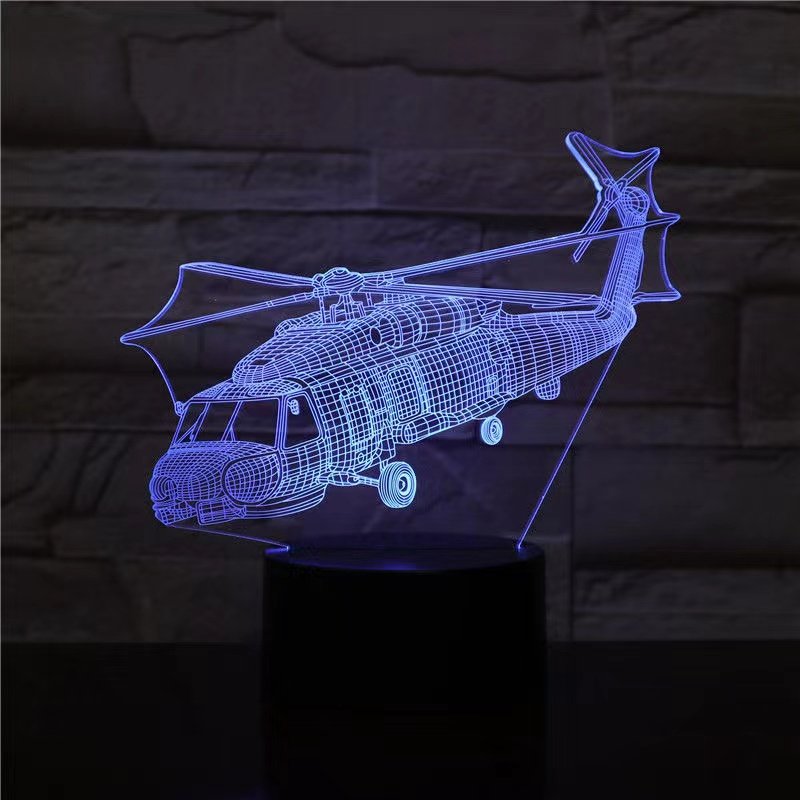 War Plane Fighter aircraft 3d Night Lights Jet Plane Table Lamp Christmas decorative lights