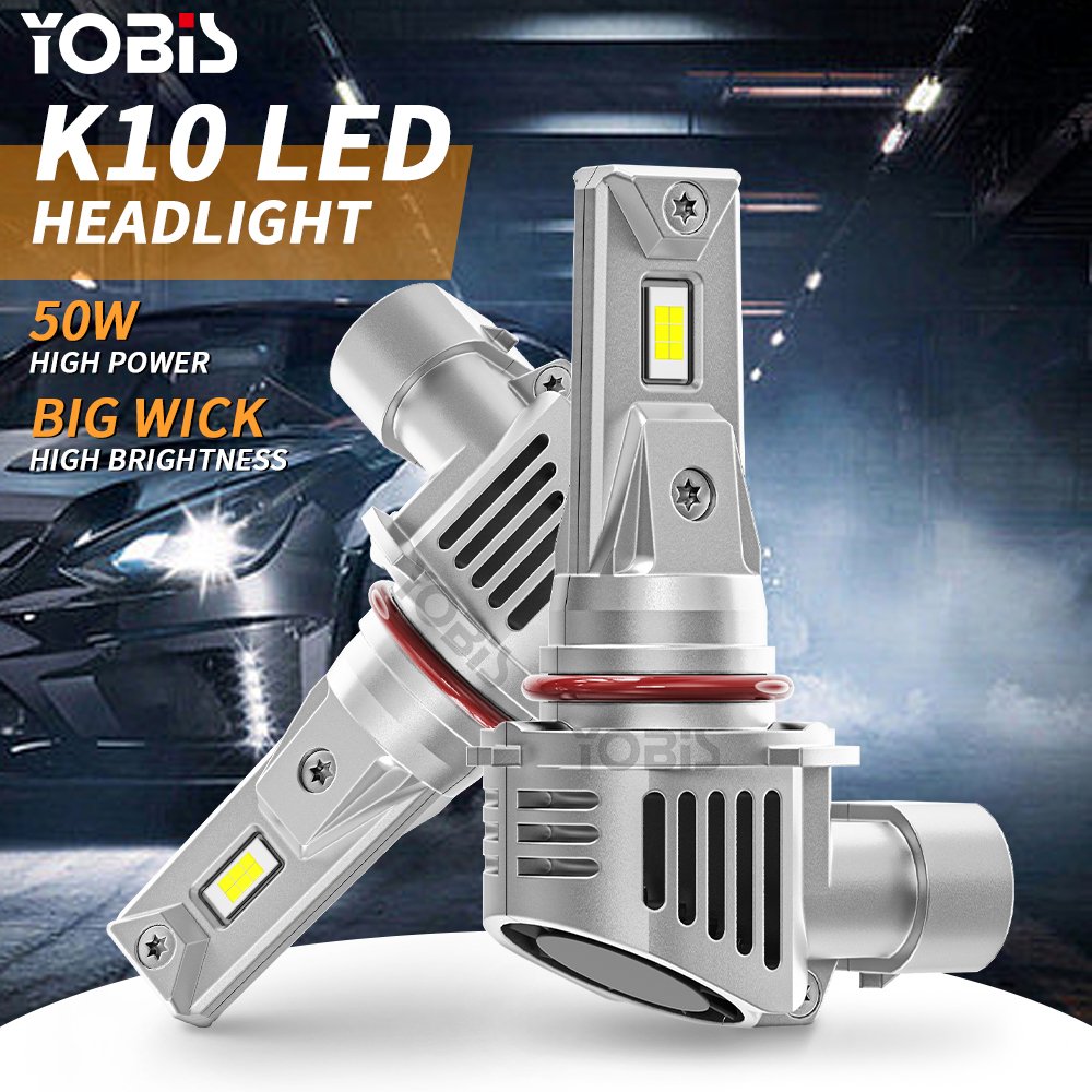 Yobis One-body Play and Plug Headlight Bulbs H1 H3 H4 H7 9006 H11 Car Accessories Led Low Beam Headlights