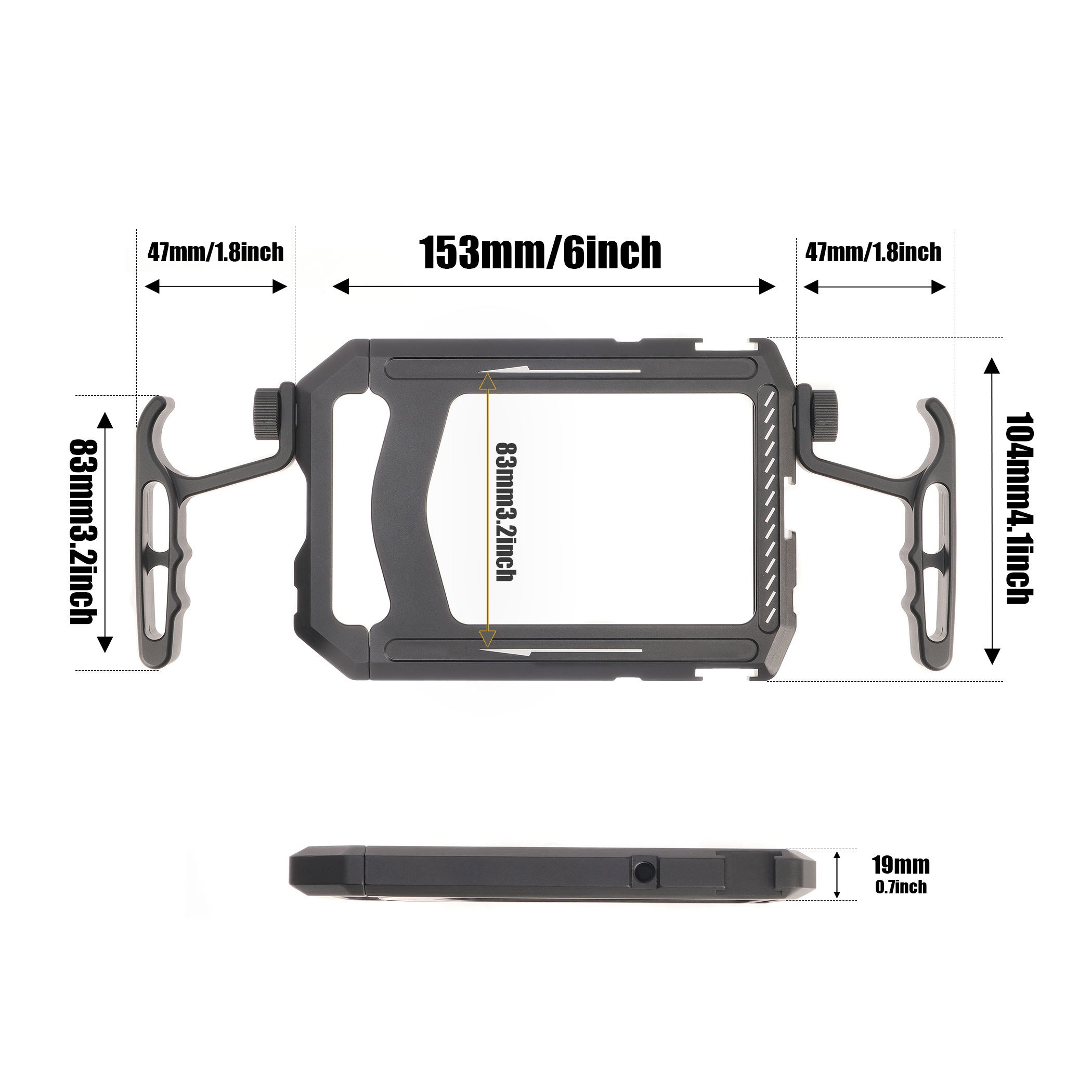 Universal Smartphone Cage Video Rig Grips Stabiliser Vlogging Live Broadcast Mobile Phone Holder Kit Video Maker for iPhone