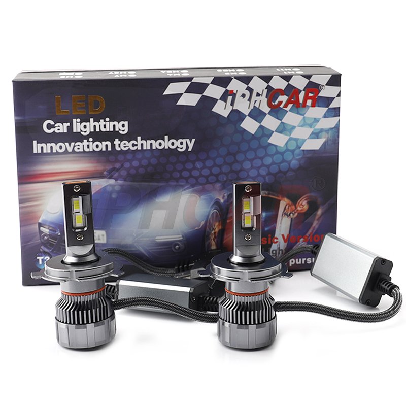 IPHCAR Super Bright LED Headlight Bulb T3 H4 H1 H3 H7 9005 9006 HB3 HB4 H11 9012 880 881 Plug and Play Universal for Car Lights
