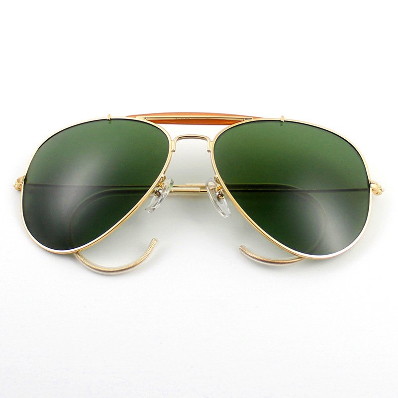 Military Style Metal pilot Sunglass Eyeglasses Lunettes Aviation Sunglasses Mens River Women Sunglasses 2023
