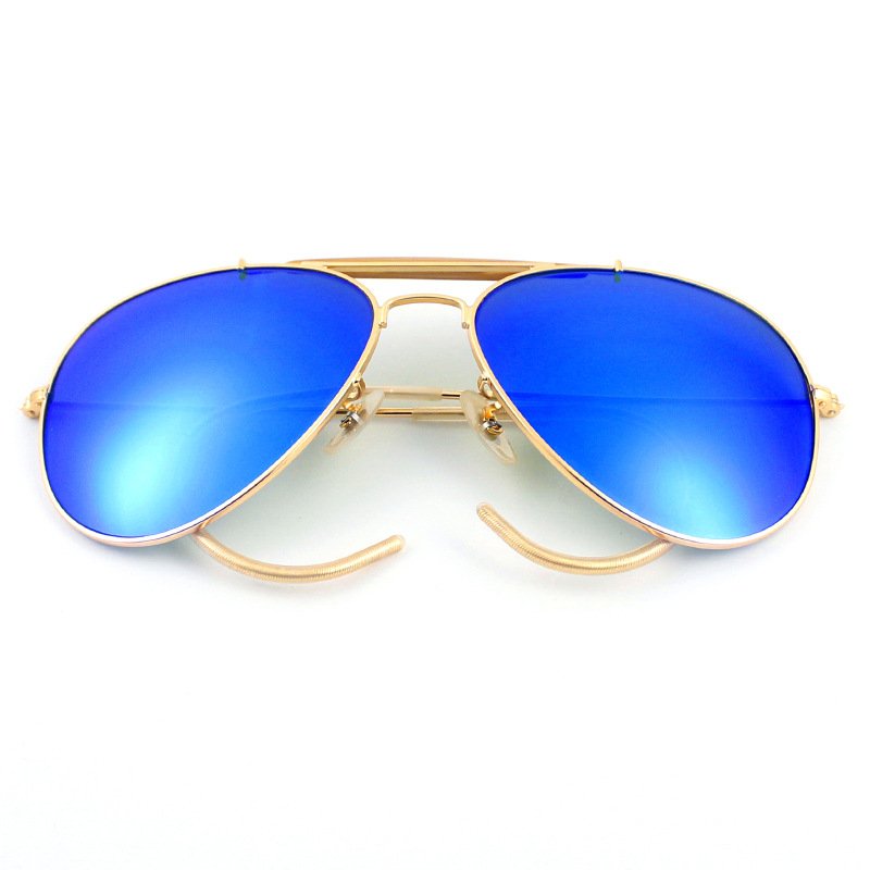 Military Style Metal pilot Sunglass Eyeglasses Lunettes Aviation Sunglasses Mens River Women Sunglasses 2023