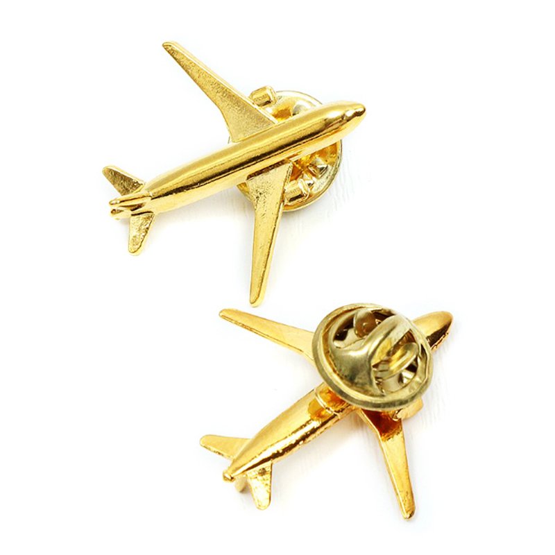 High Quality Custom Logo Pin Design Metal Enamel Pins Scout Badges Gold Plating Engraved Airline Wings Pin Badge For Clothing