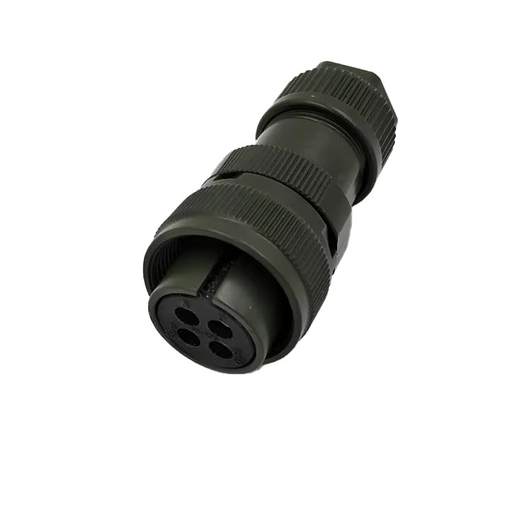 Female Brass Waterproof Servo Motor Power Plug Round Ip67 Aluminum 23a Aviation Plug Ms3106a 22-22s