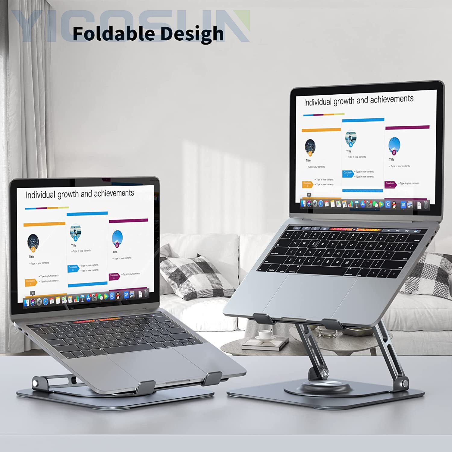 AeroDynic X1 Aviation Aluminum Esports Stand 360 ° Heat Dissipation Rotating Base Fully Compatible with All Devices Laptop Stand