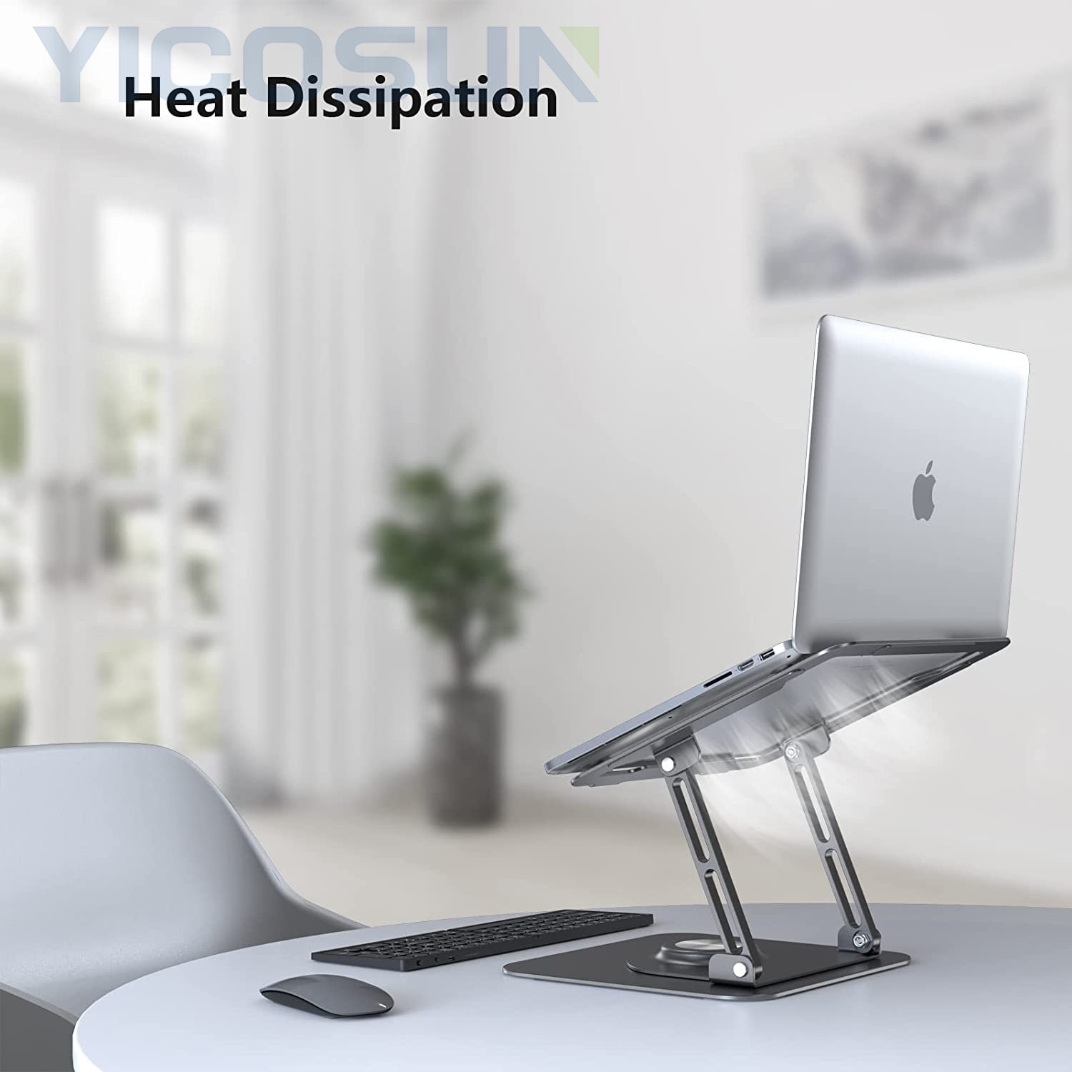 AeroDynic X1 Aviation Aluminum Esports Stand 360 ° Heat Dissipation Rotating Base Fully Compatible with All Devices Laptop Stand