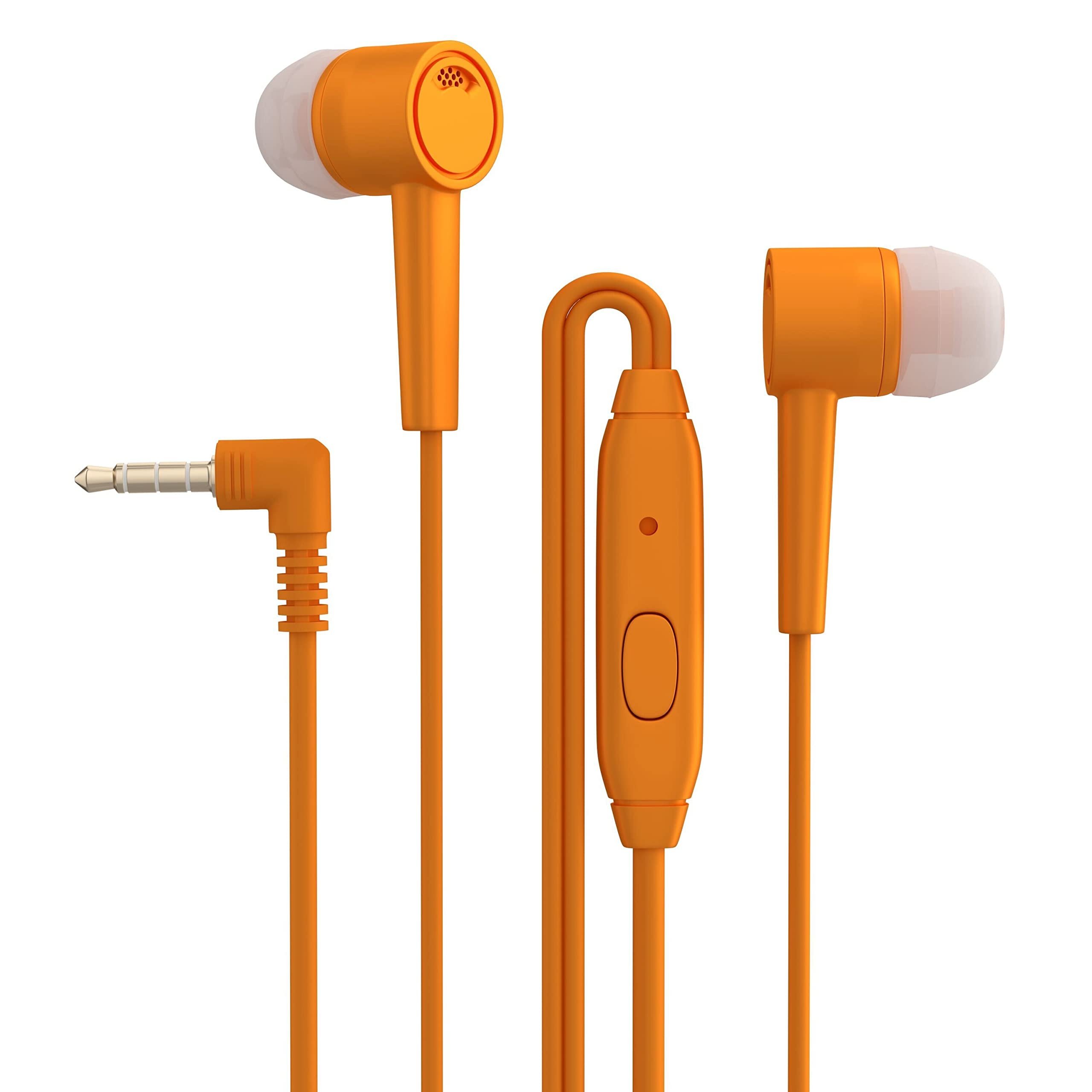 3.5mm Jack Ear Buds 1.2m Colorful In-ear Earphones With Microphone Noise Isolation Corded for Mobile Accessories