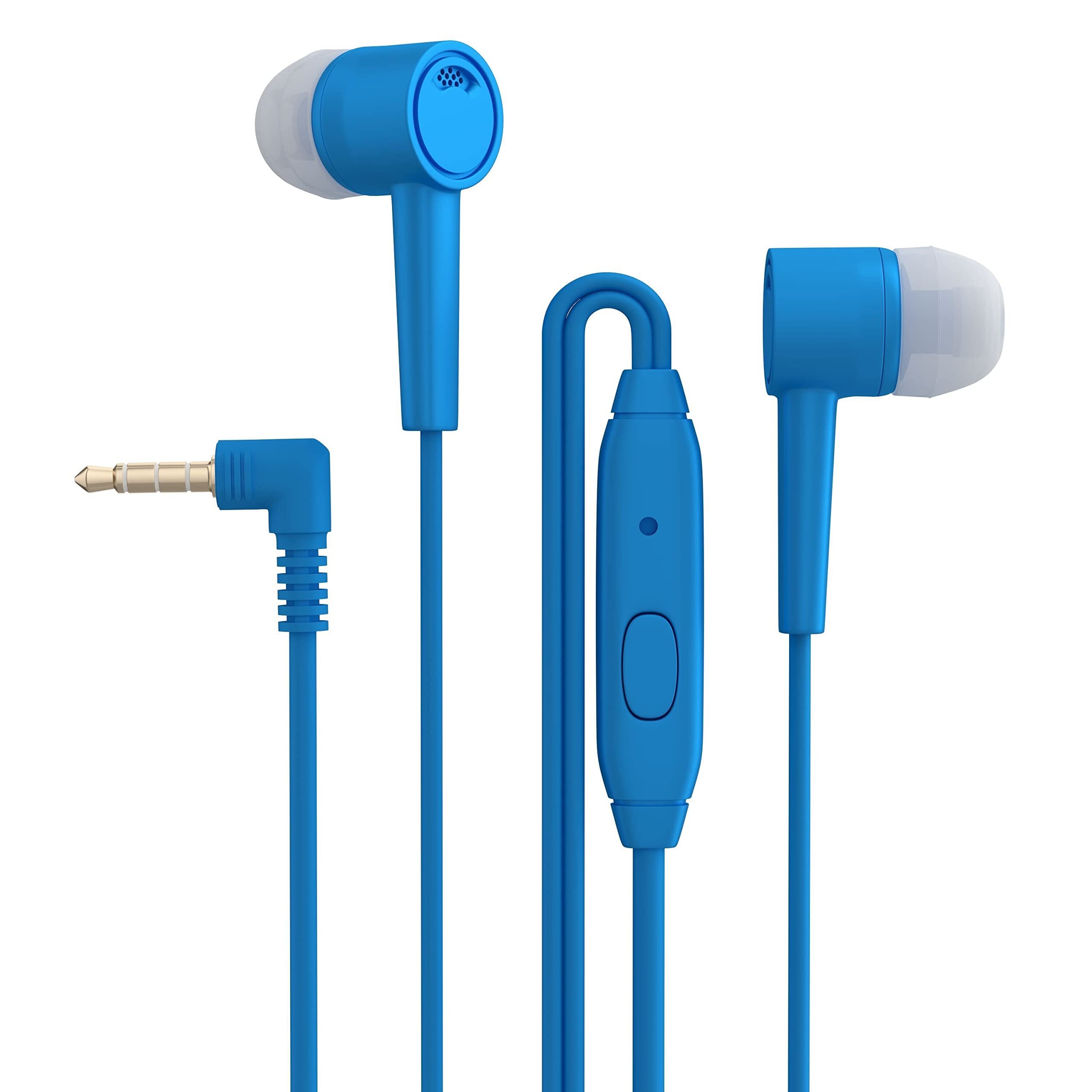 3.5mm Jack Ear Buds 1.2m Colorful In-ear Earphones With Microphone Noise Isolation Corded for Mobile Accessories