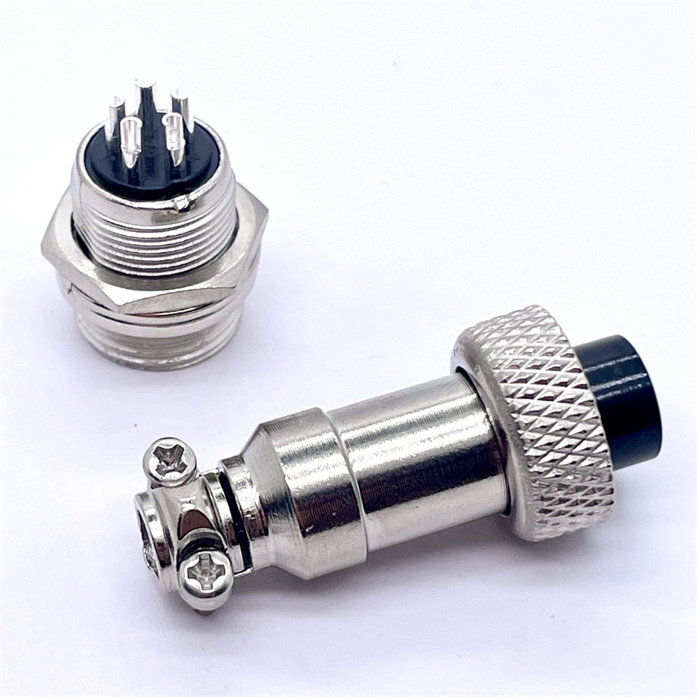 Soulin Gx12 Metal Female Male Aviation Connectors Plug Socket M12 XLR DIN Threaded Waterproof Connector