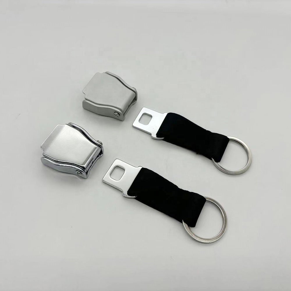 Flight Pilot Aviation Gift Travel Bag Airplane Buckle Seatbelt Safety Seat Belt Keychain for Backpack