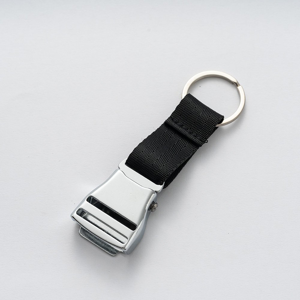 Flight Pilot Aviation Gift Travel Bag Airplane Buckle Seatbelt Safety Seat Belt Keychain for Backpack