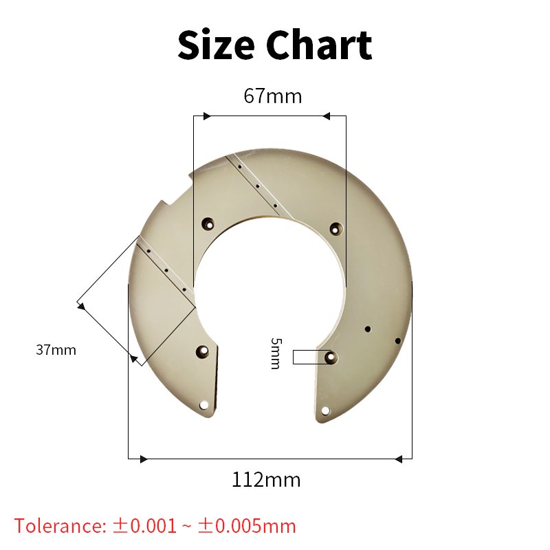 Innovate Aluminum Machine Part Services Anodized Laser Spare Parts Car for Semiconductor Equipment Accessories