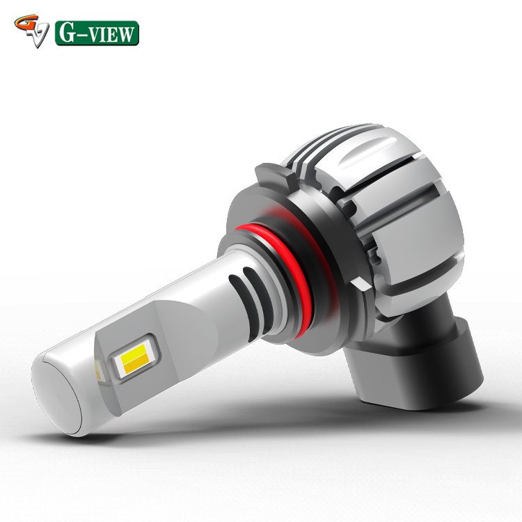 Gview Factory Custom GA7035 Fanless Auto Led Fog Lights Car Led Bulbs Double Color 9005 9006 Led Headlight Bulbs for Car Parts