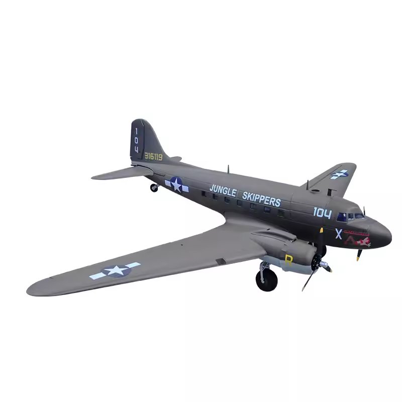 C47 Transport Propeller Aircraft with 1600mm Wingspan EPO Material Dual Motor Power RC Model aircraft