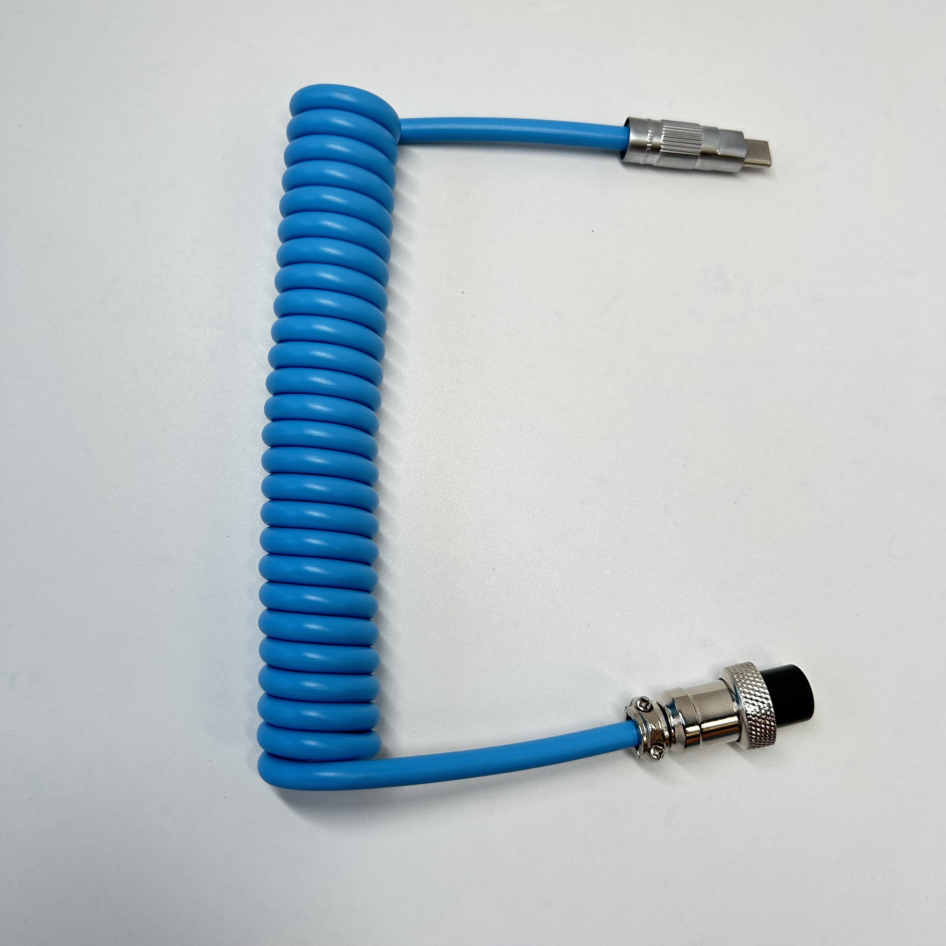 BSUN Durable Custom Customize Type c Spring Spiral Usb Cable Mechanical Keyboard Coiled Cable Keyboard