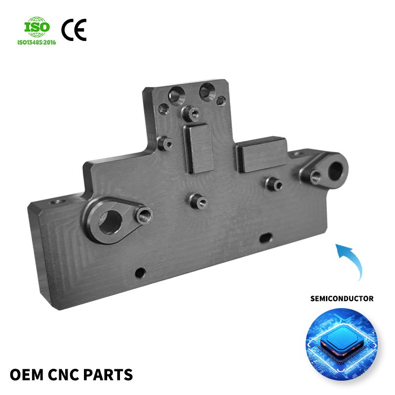 High quality cnc machined aluminum alloy parts part anodized laser service aviation parts for Semiconductor equipment