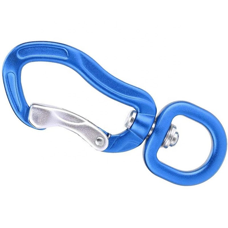 Healthcare Use 7075 Aluminum Swivel Carabiner Metal Snap Hook Pet Dog Leash Harness Accessory