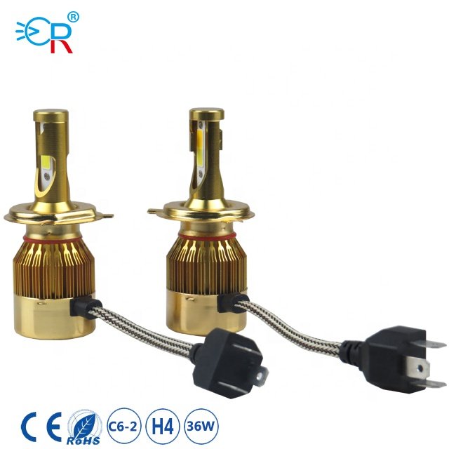 MACAR 9V-36V LED Lamp Type Dual Color C6 Led Headlight for toyota