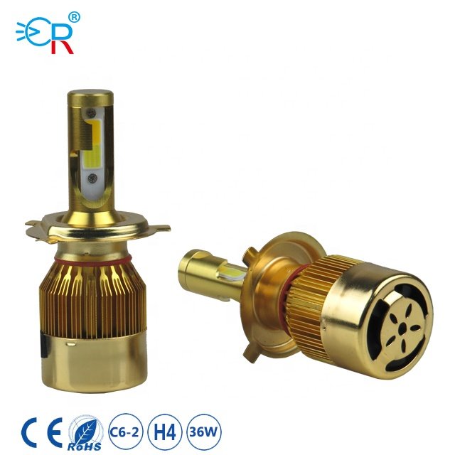 MACAR 9V-36V LED Lamp Type Dual Color C6 Led Headlight for toyota