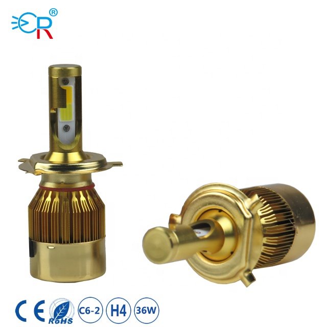 MACAR 9V-36V LED Lamp Type Dual Color C6 Led Headlight for toyota