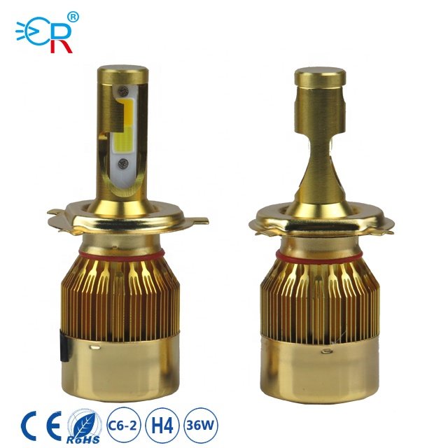 MACAR 9V-36V LED Lamp Type Dual Color C6 Led Headlight for toyota