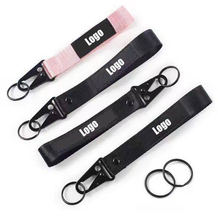 Customized Motorcycle Key Lanyard Fabric Stitching Lanyard Zinc Alloy Moto Car Keyring Airplane Custom Lanyard Keychain