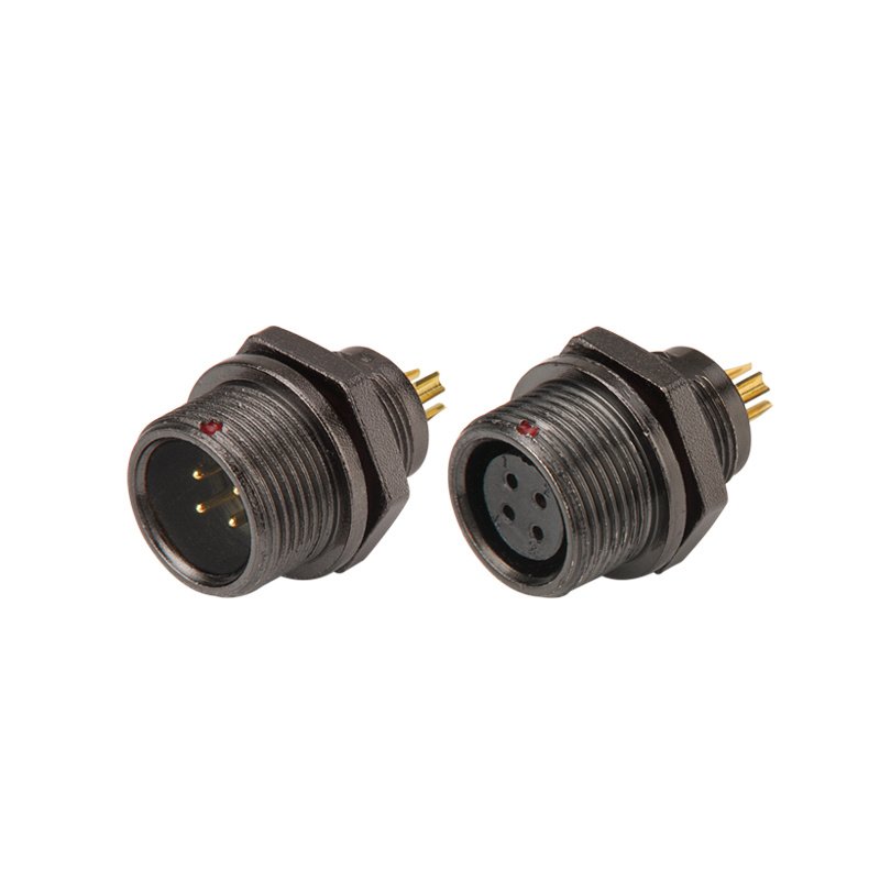Weipu ST12 Metal 3Pin Brass Cable Connector Circular Aviation Plug Waterproof IP67 Nickel Contact Alloy Screw Threaded for Power