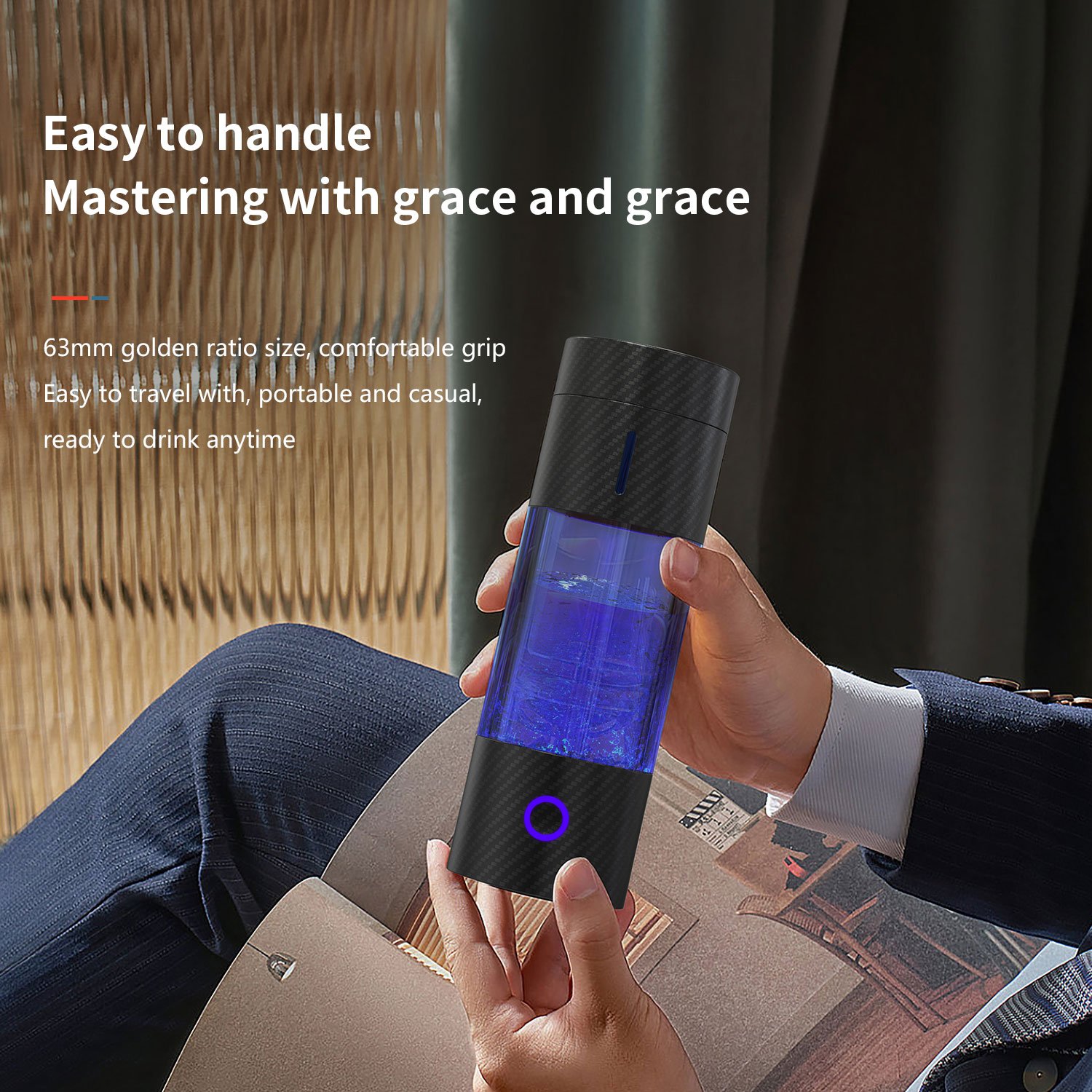 SPE Factory Wholesale Portable Electric Hydrogen Water Bottle High Hydrogen Content Generator for Household RV Use Chargeable