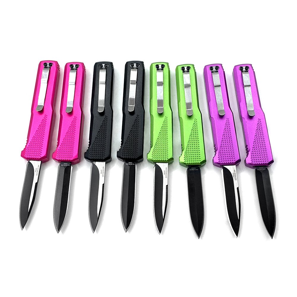 Fashion Design Outdoor Camping Knife Mini Self-Defense Knife Unpacking Tool With 440 Blade Aluminum Handle Convenient Carrying