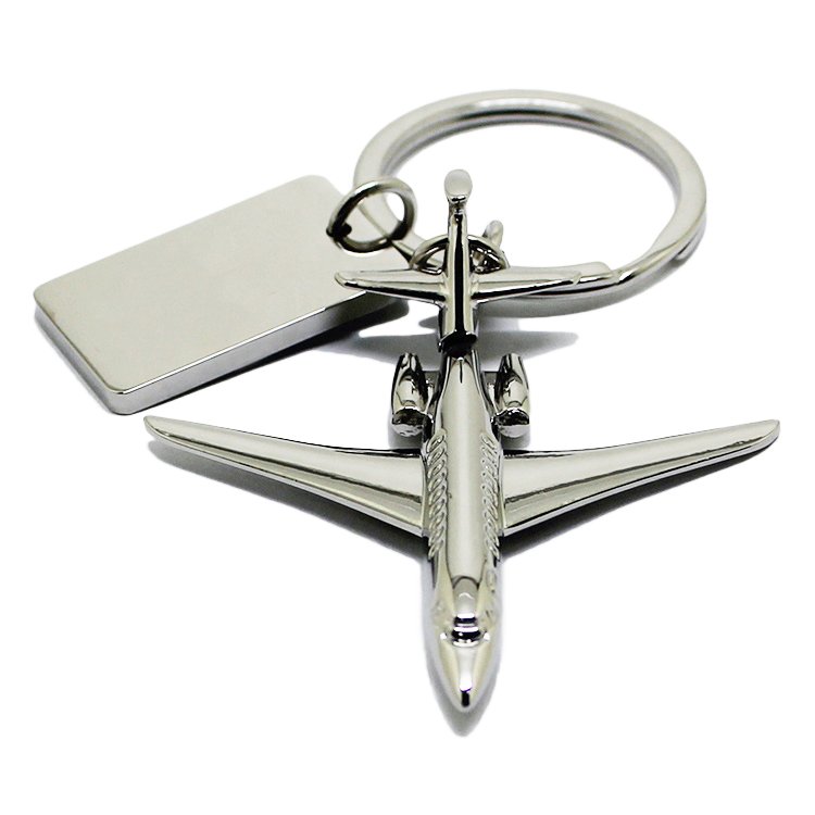 Wholesale Manufacture Custom Aviation Theme Air Aircraft Mode Warplane Key Chain Accessories 3D Metal Fighter Airplane Keychain