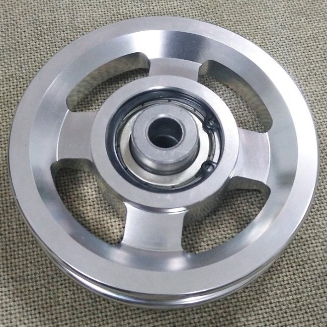 Factory Wholesale High Quality Aviation Aluminium Pulley 114mm Fitness Equipement Accessories