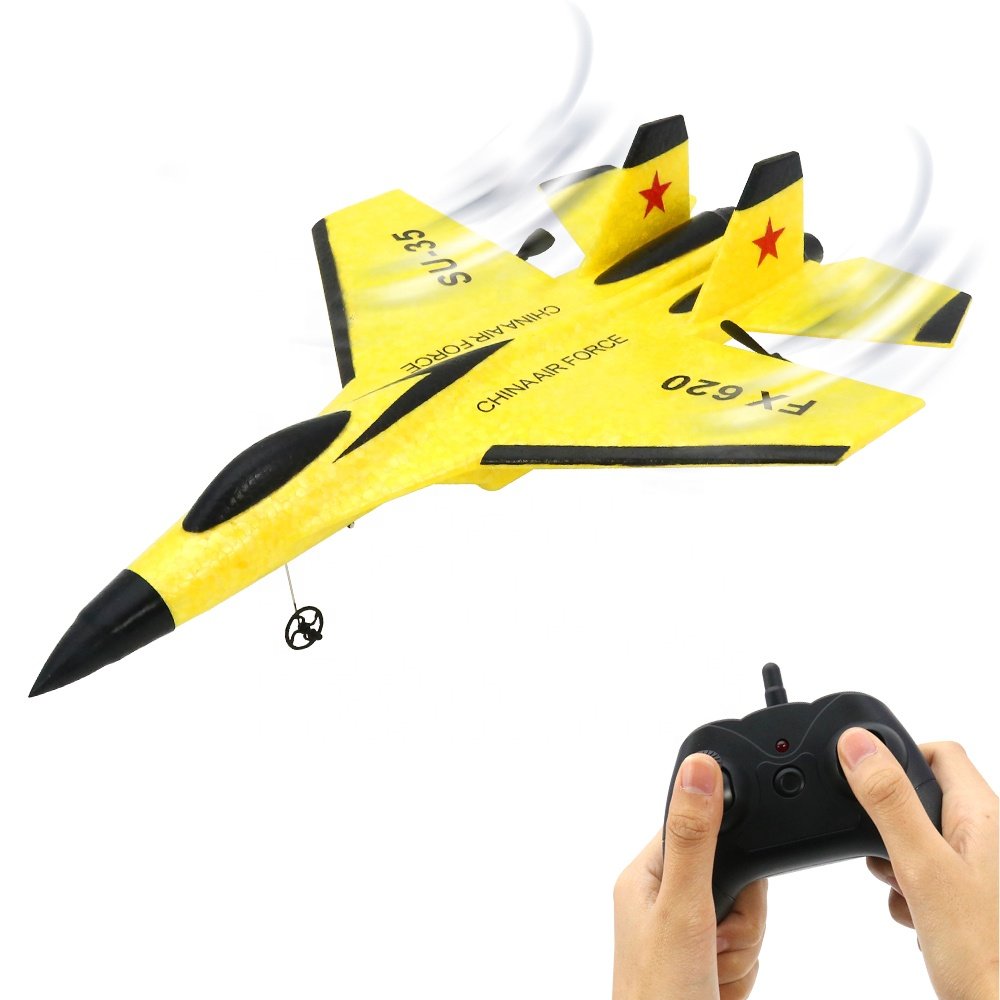 2.4G 2CH Foam Airplane Model SU35 Remote Control Glider Outdoor Flying Rc Jet Aircraft Plane Airplane Toys