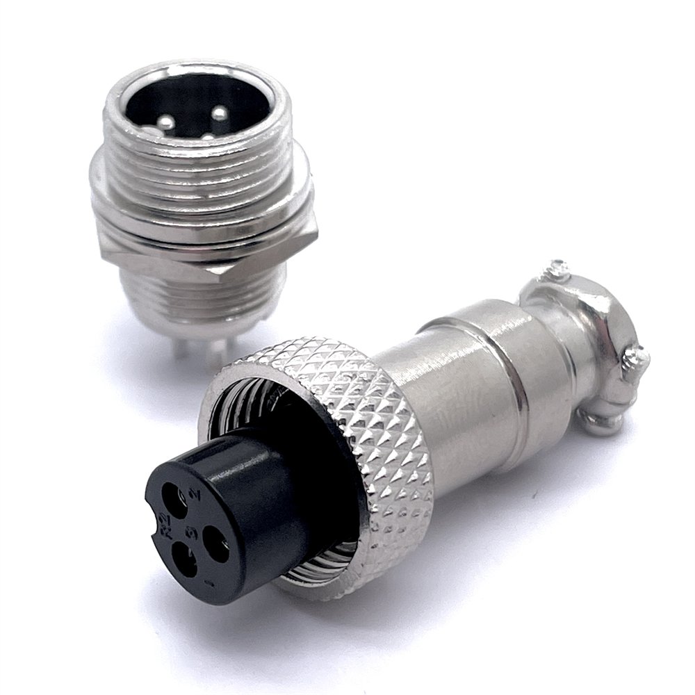 Soulin Hot Sale Circular Gx12 Aviation Wire Connector 3 Pin Male Female Brass Threaded Aviat Plug Quality Connectors Supplier