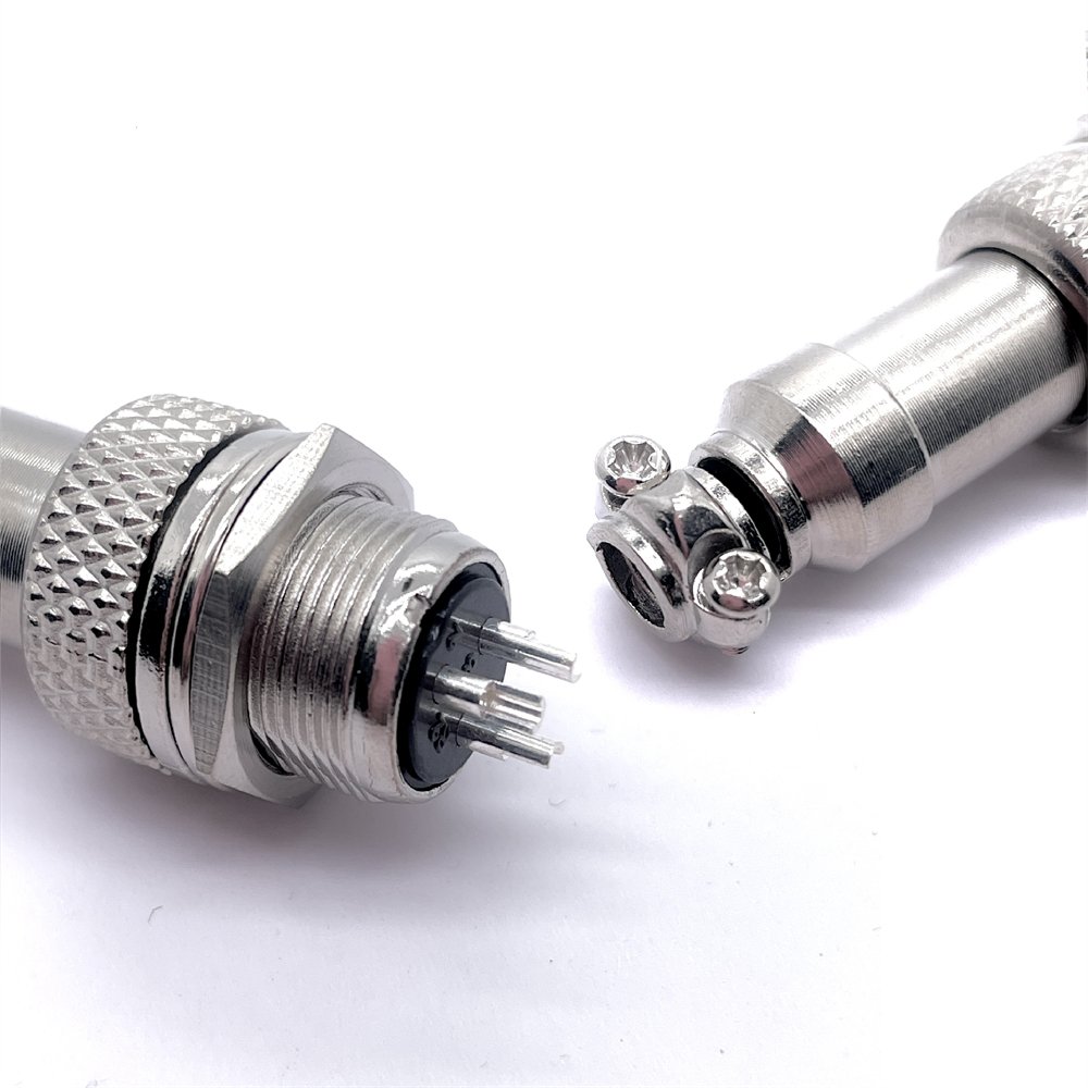 Soulin Hot Sale Circular Gx12 Aviation Wire Connector 3 Pin Male Female Brass Threaded Aviat Plug Quality Connectors Supplier