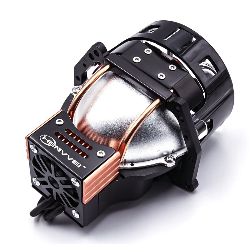HENVVEI Super U6 3 Inch Led Projector Lens Headlight 6000k 4500LM Led for Auto Lights Upgrade Laser Bi-LED Projector
