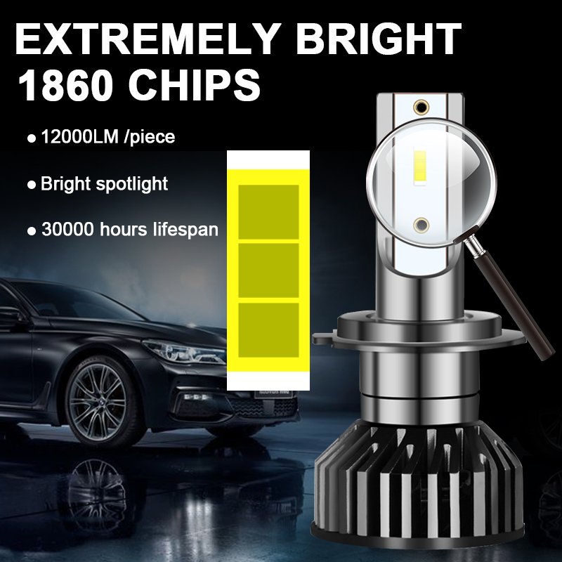 H1 H3 H4 9005 9006 H11 H7 Rgb Led Auto Car Headlight 12V CSP3570 Aviation Grade Aluminum Light Type Adjustable