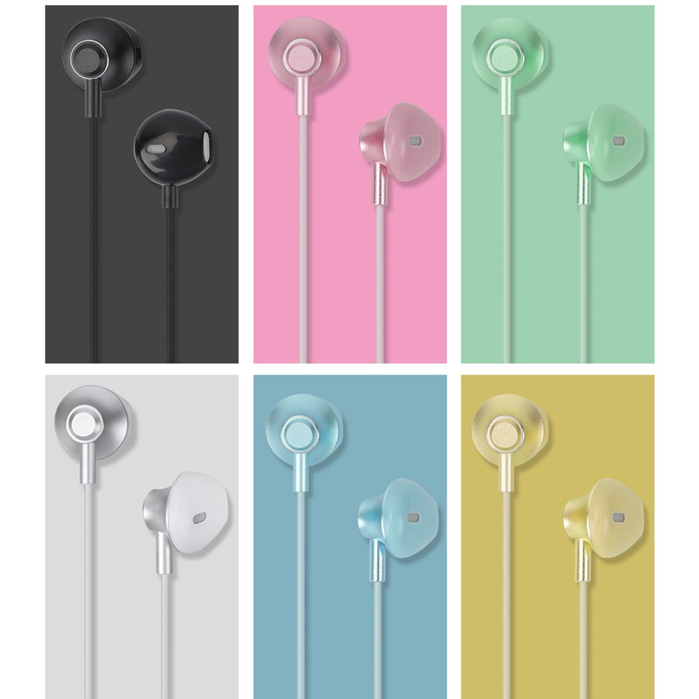 MICCELL in Ear Wearing Stereo Earphones Noise Cancelling Earphone With Mic Wholesale Wired Earphone Accessories