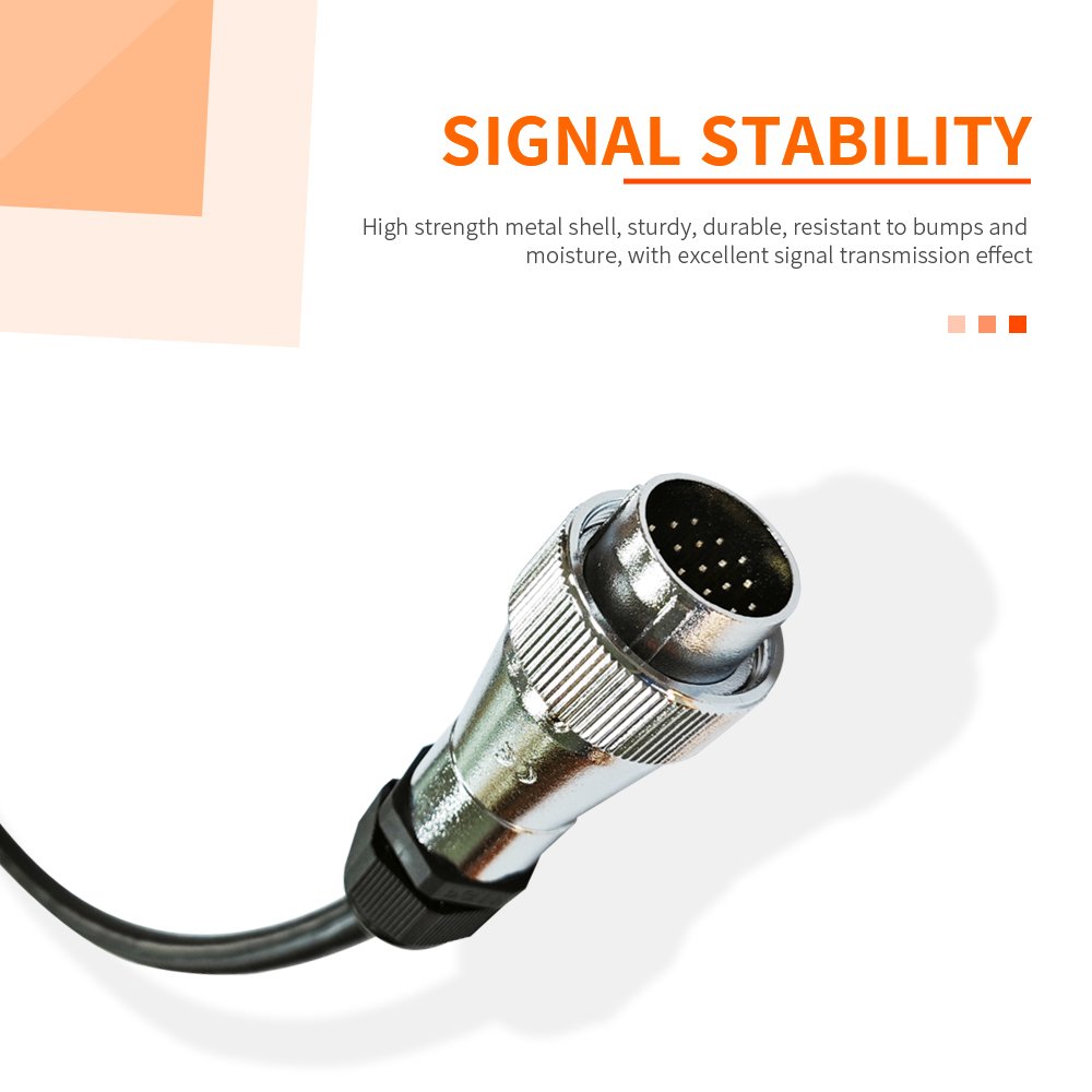 OEM WS24 Aviation 19P Plug Connector OBD II Electrical Wire Harness for Automotive Diagnostic OBDII OBD2 Male Cable