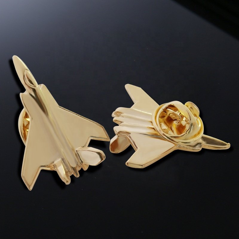 Zinc Alloy Custom Wholesale Cute Airplane High Quality Plane Brooches Metal Enamel Pin
